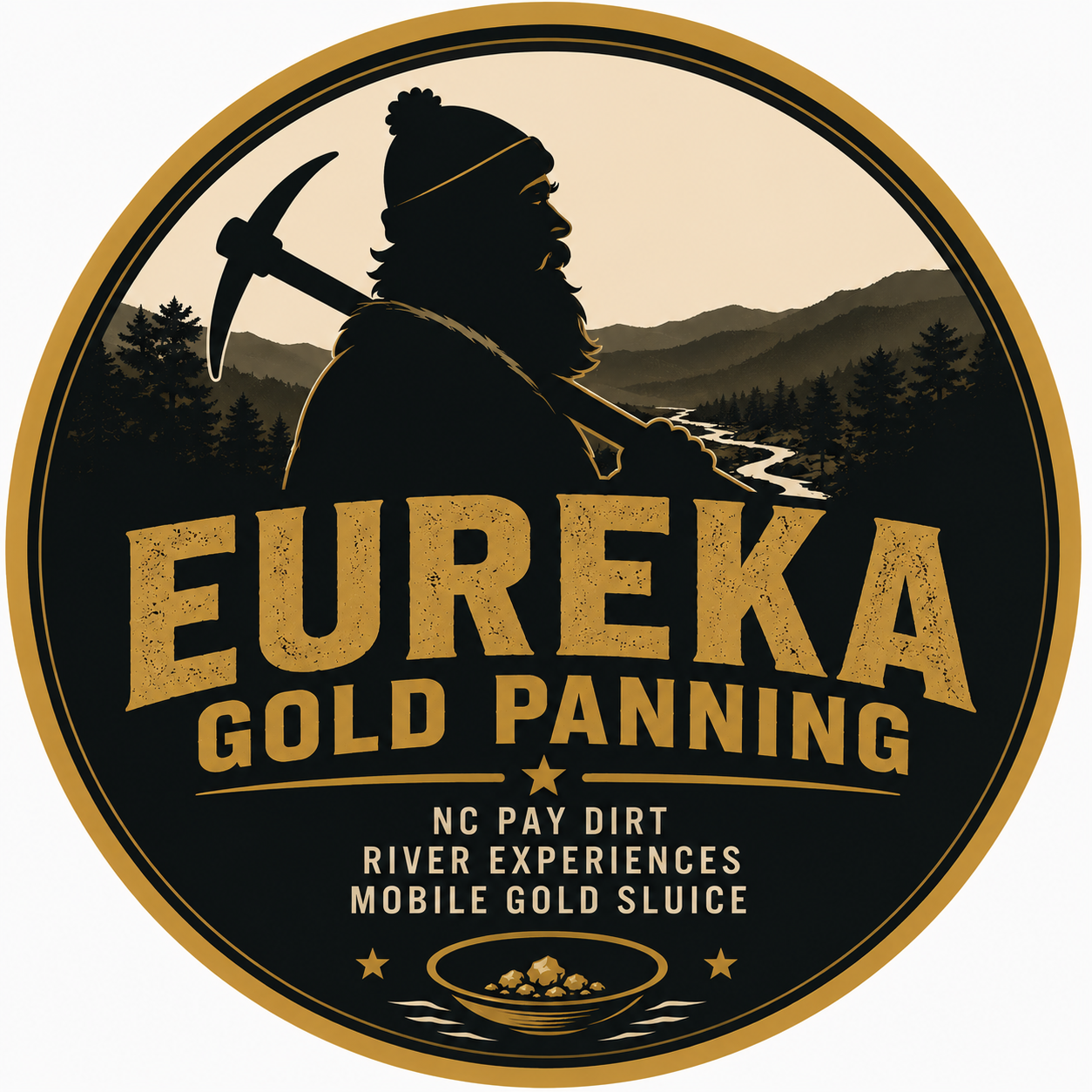 Eureka Gold Panning Logo